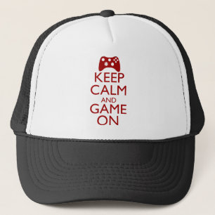 Casquette Gardez le calme et le jeu dessus