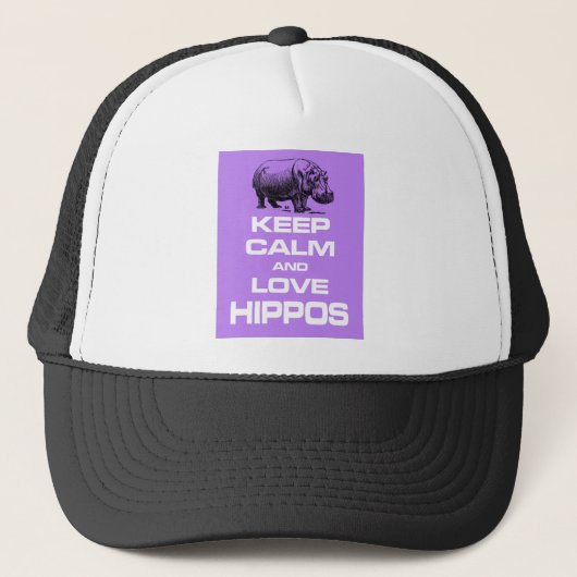Casquette Gardez le pourpre de calme et de conception de (Devant)