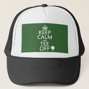 Casquette Gardez les présents de golf de calme et de pièce