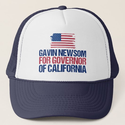 Casquette Gavin Newsom pour les élections du gouverneur de C (Devant)
