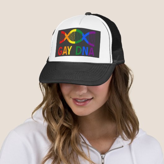 Casquette GAY DNA LGBTQ+ Rainbow Pride (En situation)