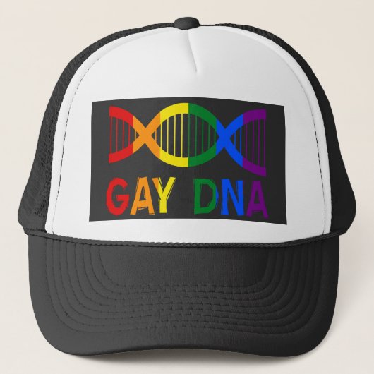 Casquette GAY DNA LGBTQ+ Rainbow Pride (Devant)