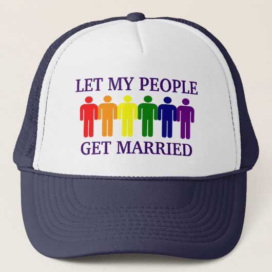 Casquette Gay Pride Support Gay Marriage (Devant)