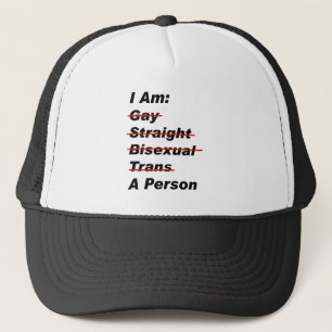 Casquette Gay Stright Transson Une Personne