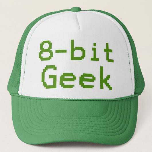 Casquette geek 8 bits Nerd humoristique (Devant)