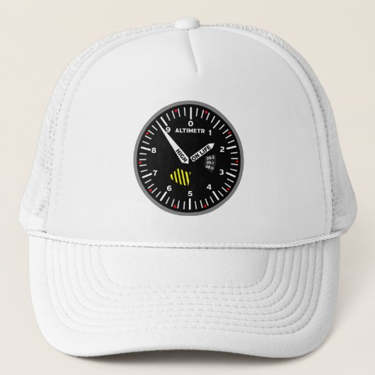 Casquette Geek de l'aviation pilote Altimeter (Devant)