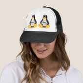 Casquette Geek de Tux Linux (En situation)