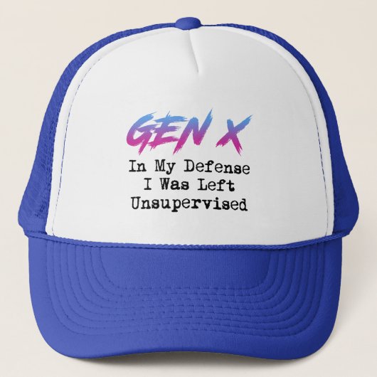Casquette Gen X - Dans Ma Défense, J'Ai Été Laissé Sans Surv (Devant)