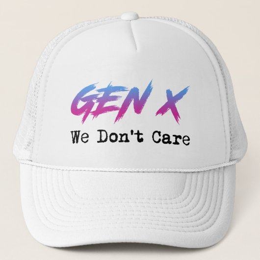 Casquette Gen X - On S'en Fout (Devant)