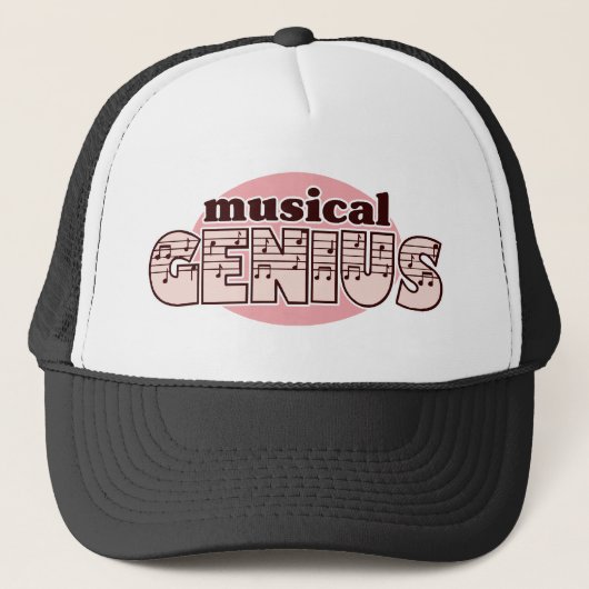 Casquette Génie musical rose (Devant)
