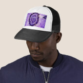 Casquette Géode d'agate violet tombé (En situation)