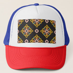 Casquette Géométrique Abstraite : Texture Vintage transparen