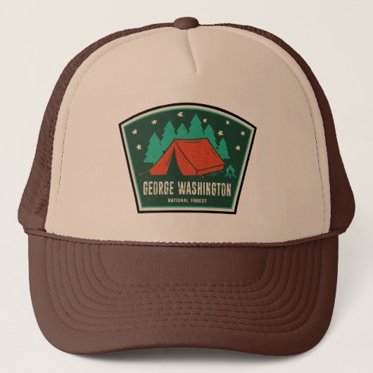 Casquette George Washington National Forest Camping (Devant)