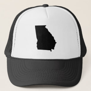 Casquette Géorgie en noir et blanc