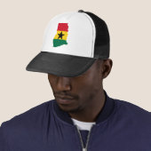 Casquette GH de carte de drapeau du Ghana (En situation)