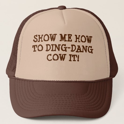 CASQUETTE GIBBERISH HAT - DING DANG COW IT! (Devant)