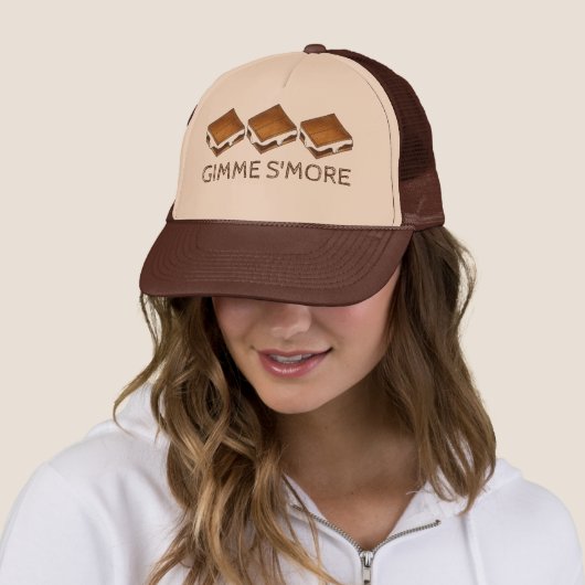 Casquette Gimme Smore Chocolat S'mores Camping feu (En situation)
