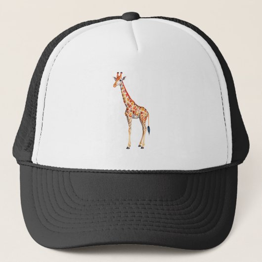 Casquette girafe avec un long cou (Devant)