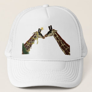 Casquette girafe de Noël