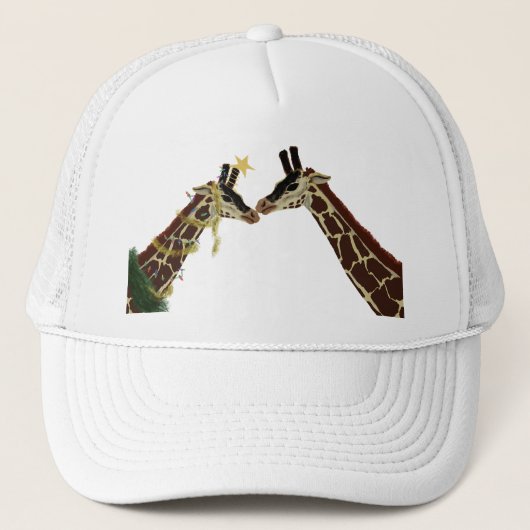 Casquette girafe de Noël (Devant)