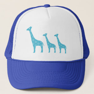 Casquette Girafes debout (Bleu)