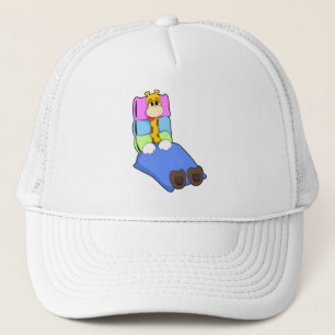 Casquette Giraffat au coucher avec couverture et Coussin