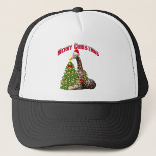 Casquette Giraffe de Noël