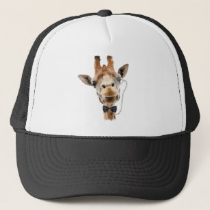 Casquette Giraffe drôle avec Bowtie et Monocle