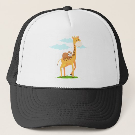 Casquette Giraffe Sloth Drôle Cadeau Pour Enfants (Devant)