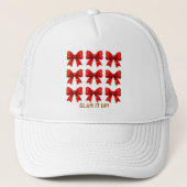 Casquette Glam It Up — Bold Bow Motif Energy ✨ (Devant)