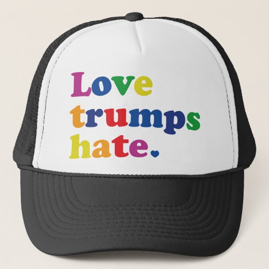 Casquette GLBT Love Trump Hate (Devant)