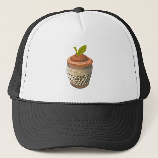 Casquette Glitch Food fraise (Devant)