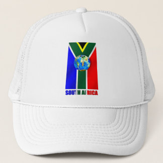 Casquette Globe de ballon de football de l'Afrique du Sud du