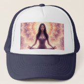 Casquette Glowing Mandala Meditation Woman Custom Name (Devant)