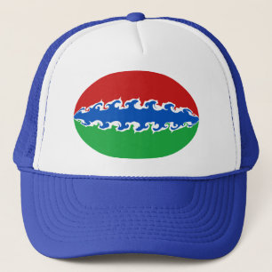Casquette Gnarly de drapeau de la Gambie