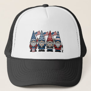 Casquette Gnome Infirmière Patriotique Gravure Vintage Vecto