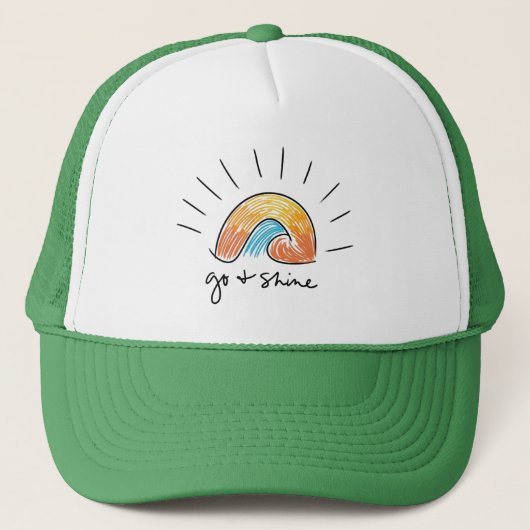 Casquette Go and Shine Sunshine Graphic Trucker Hat (Devant)