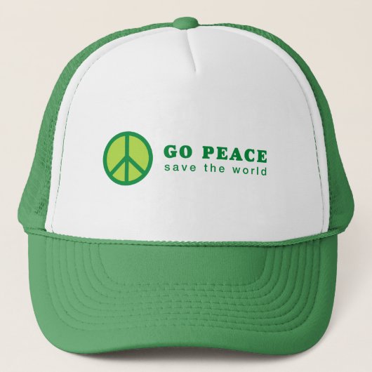 Casquette Go Peace (Vert) (Devant)