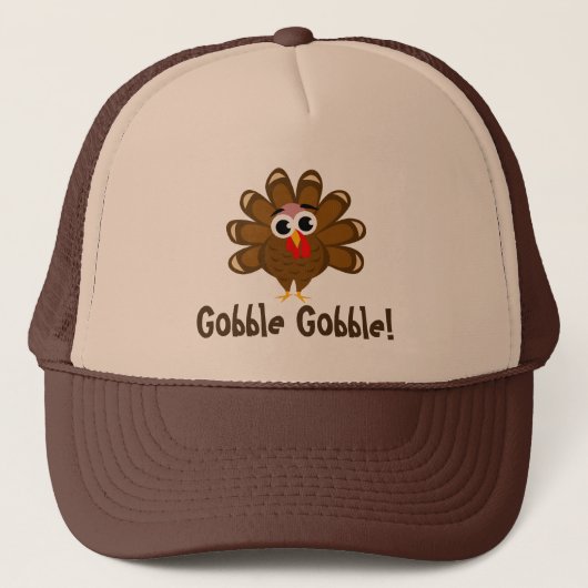 Casquette Gobble Gobble Thanksgiving dinde Fête (Devant)
