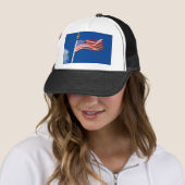 Casquette God Bless America, American Flag, (En situation)