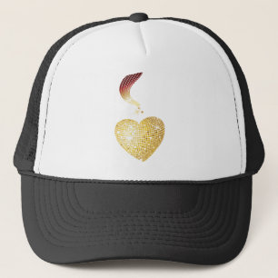 Casquette Gold Disco Ball Heart