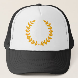 Casquette gold laurel wreath vector