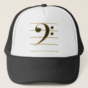 Casquette Golden Bass Clef Music Note