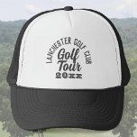 Casquette Golf<br><div class="desc">Golfers Golf Tour Casquette. Un casquette pour les golfeurs en circuit. Casquette de golf avec parcours de golf et année du circuit.</div>