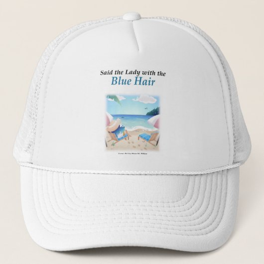 Casquette Golf Cap: Said the Lady with the Blue Hair (Devant)