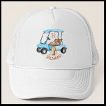 Casquette Golf Guy Cart Clubs Nom du monogramme<br><div class="desc">Clubs de panier personnalisés avec nom et casquette monogramme - C'est un cadeau idéal pour tous les amateurs de golf - simple et élégant. Personnalisez-le avec leurs initiales/monogrammes. Si vous avez des questions de conception ou une demande spéciale,  veuillez envoyer un courriel à : charmdesignstudio@rcn.com</div>