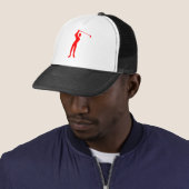 Casquette Golf - Rouge (En situation)
