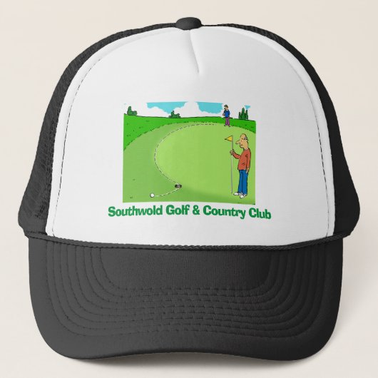 Casquette Golfer Plays Golf & Misses a Putt. (Devant)