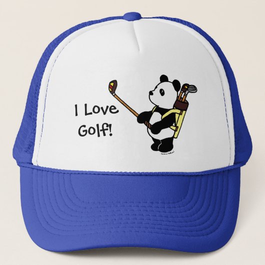 Casquette Golfeur de panda de Kawaii (Devant)