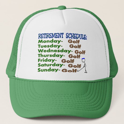 Casquette GOLFEUR de programme de retraite (Devant)